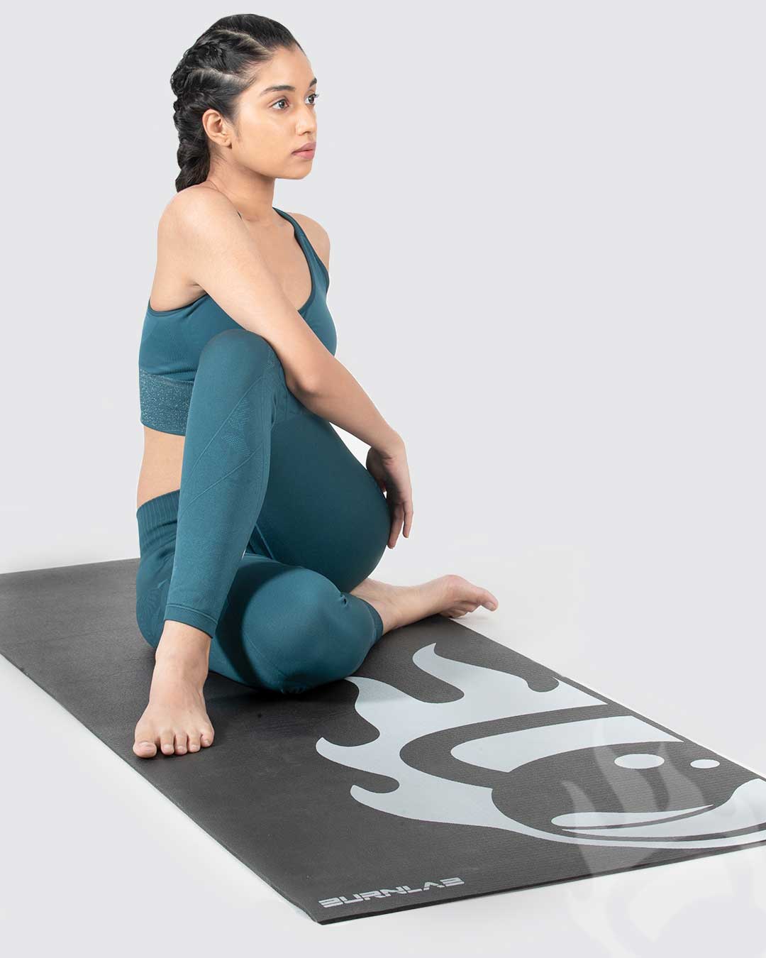 Couple Yoga Mat (Black & Blue)