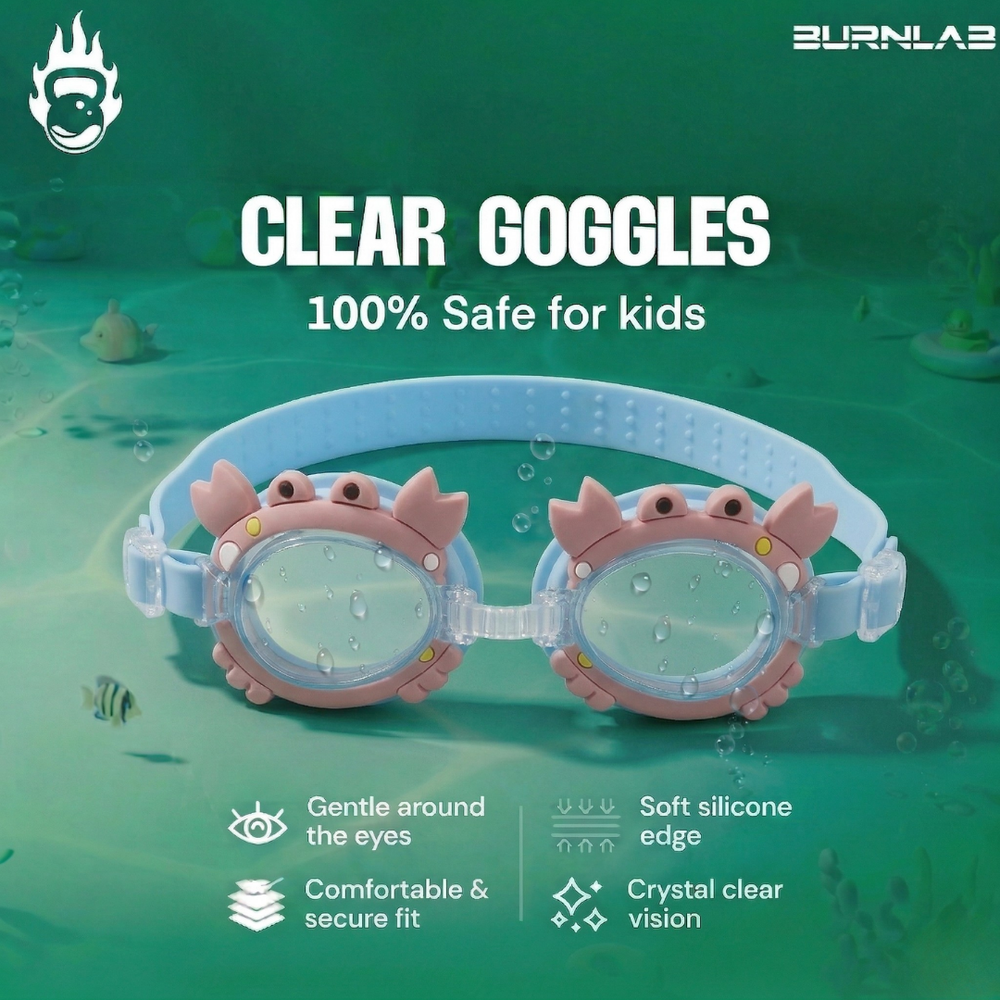 Clear-Lens Swimming Goggles for Clear, Confident Swims for Kids