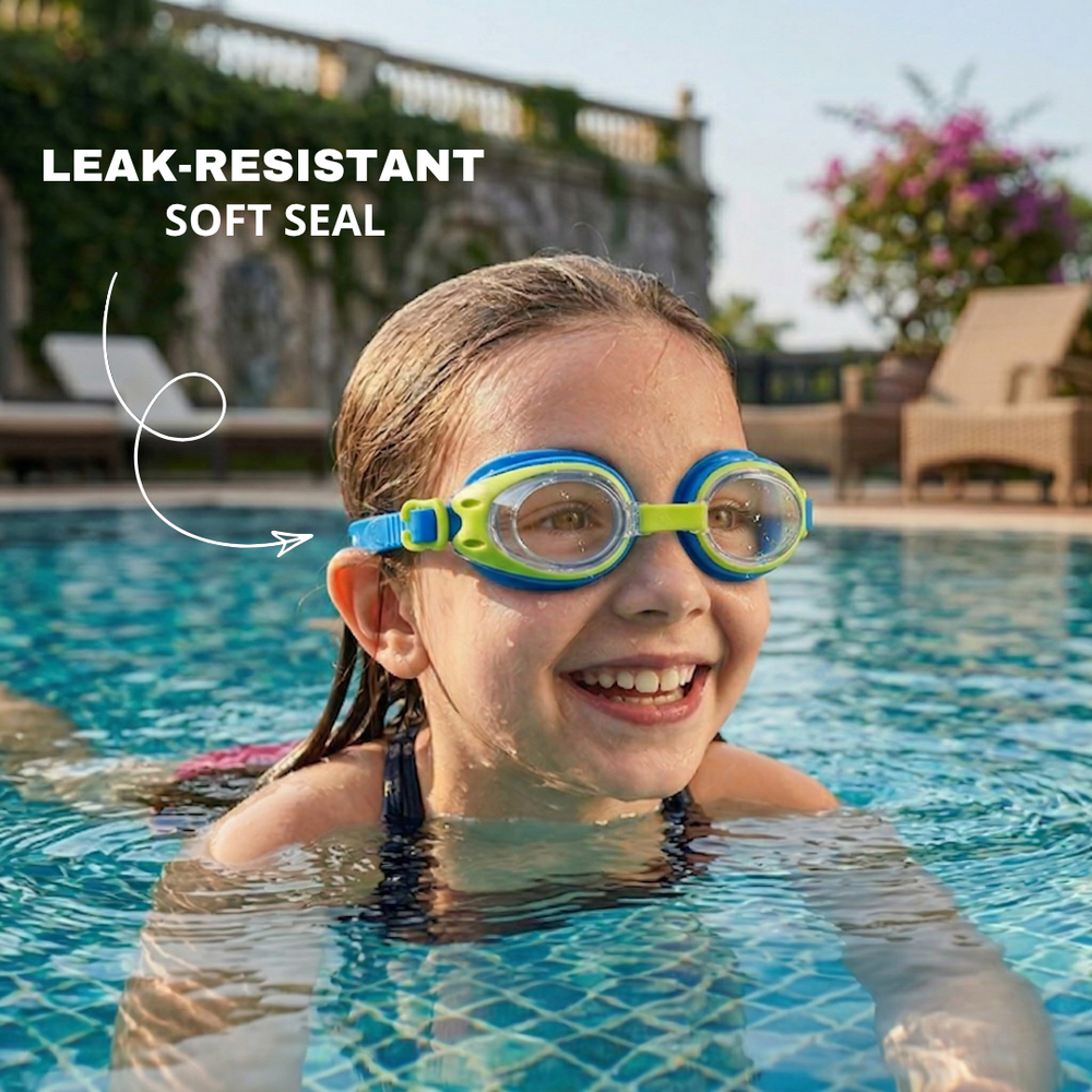 Clear-Lens Swimming Goggles for Clear, Confident Swims for Kids