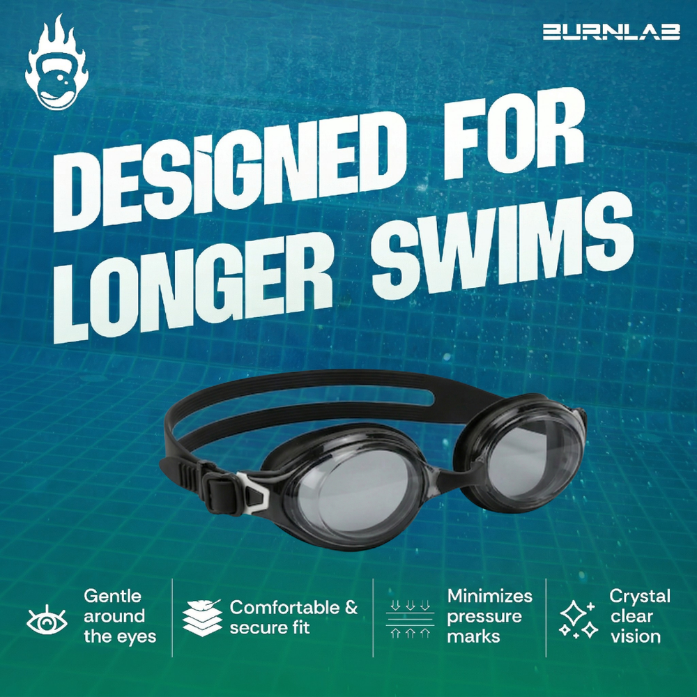 Power-Lens Swimming Goggles for Sharper Underwater Vision