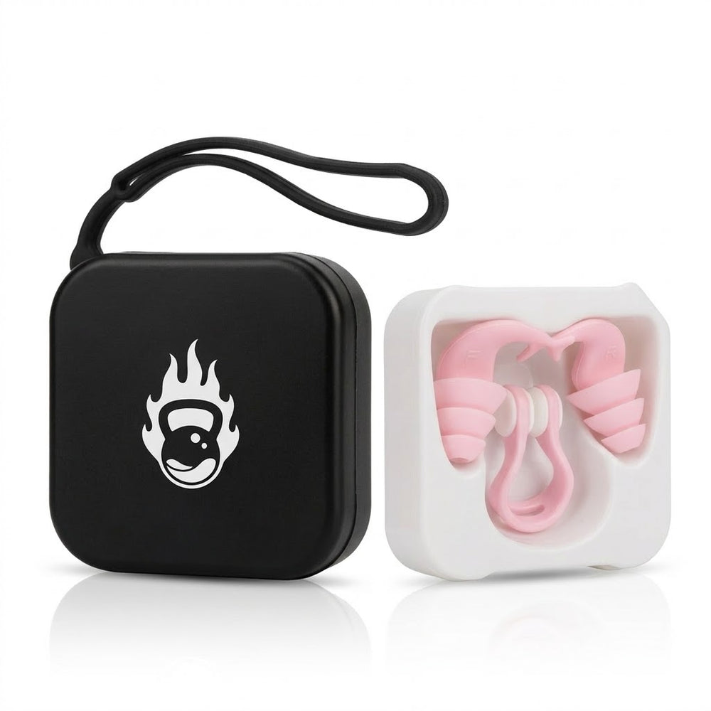 Swim Earplugs & Nose Clip Set For A Comfortable Swim