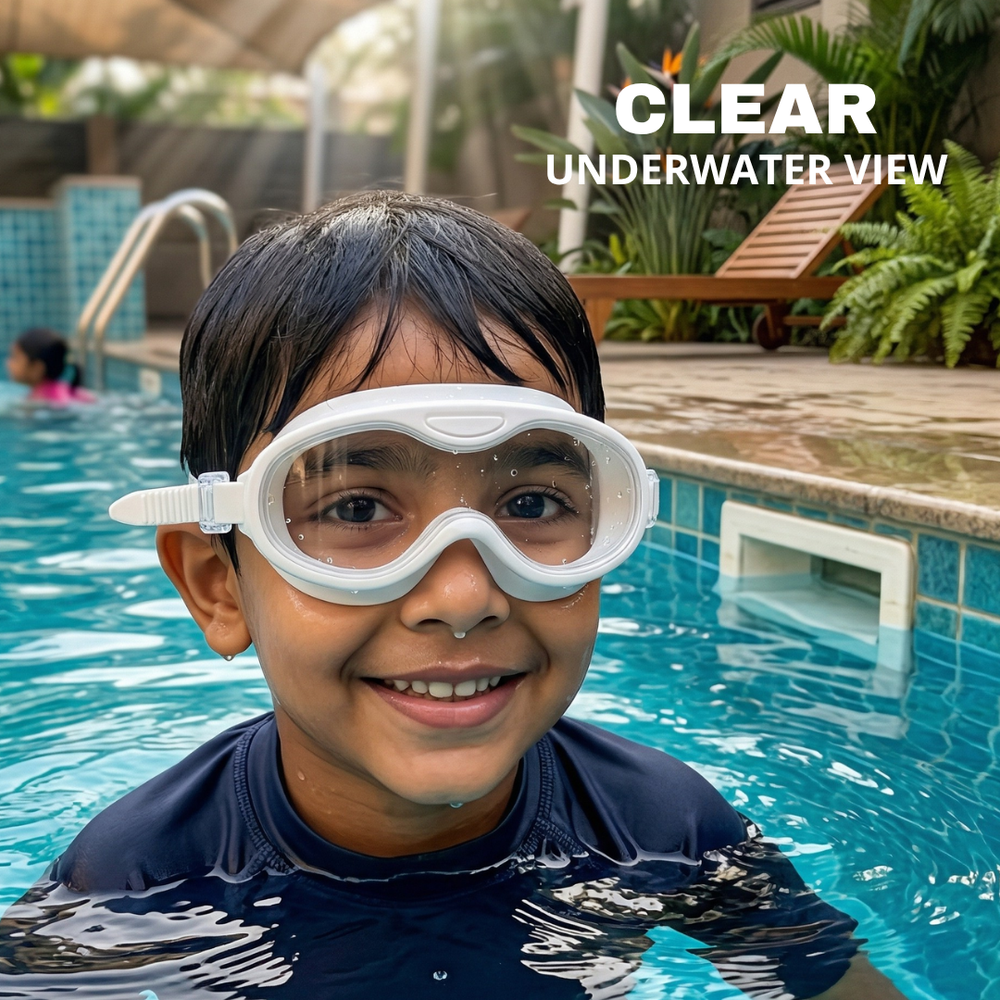 Clear-Lens Swimming Goggles for Clear, Confident Swims for Kids
