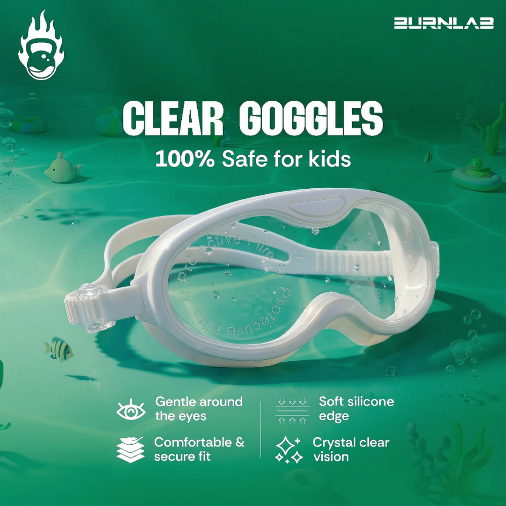 Clear-Lens Swimming Goggles for Clear, Confident Swims for Kids
