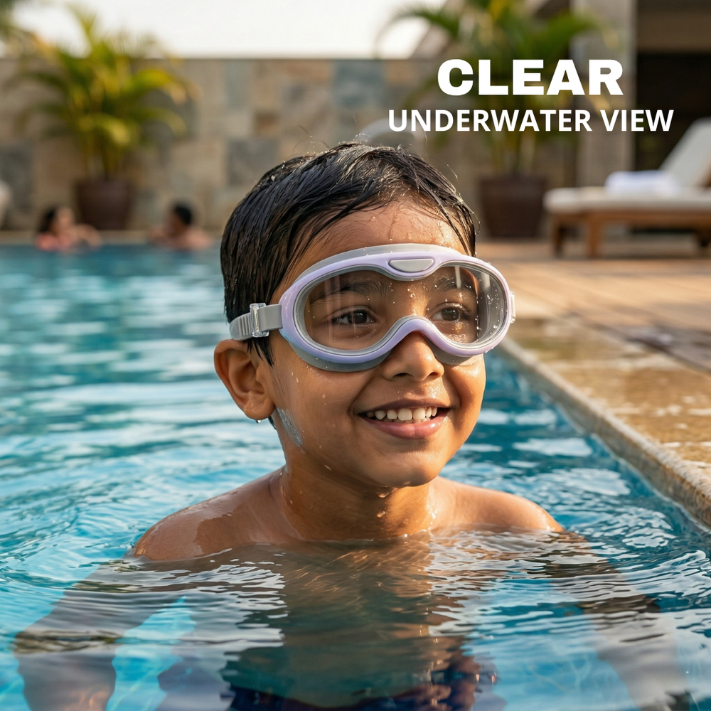 Clear-Lens Swimming Goggles for Clear, Confident Swims for Kids