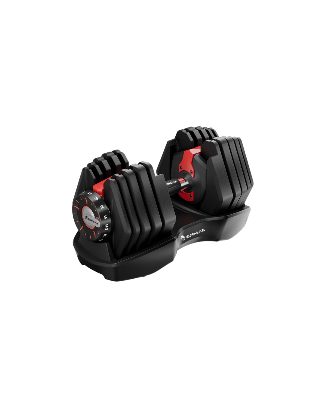 Burnlab Edge Plus Adjustable Dumbbells (2-22 kg)