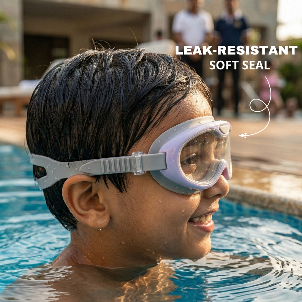 Clear-Lens Swimming Goggles for Clear, Confident Swims for Kids
