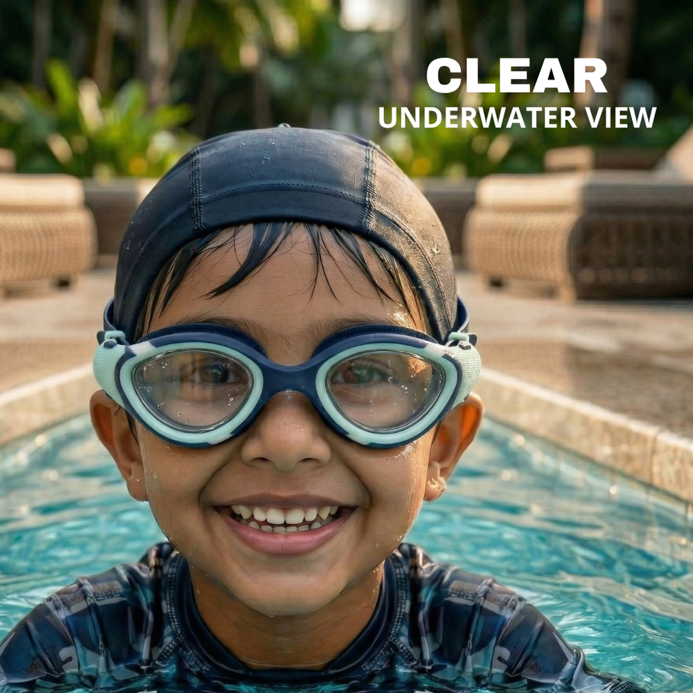 Clear-Lens Swimming Goggles for Clear, Confident Swims for Kids