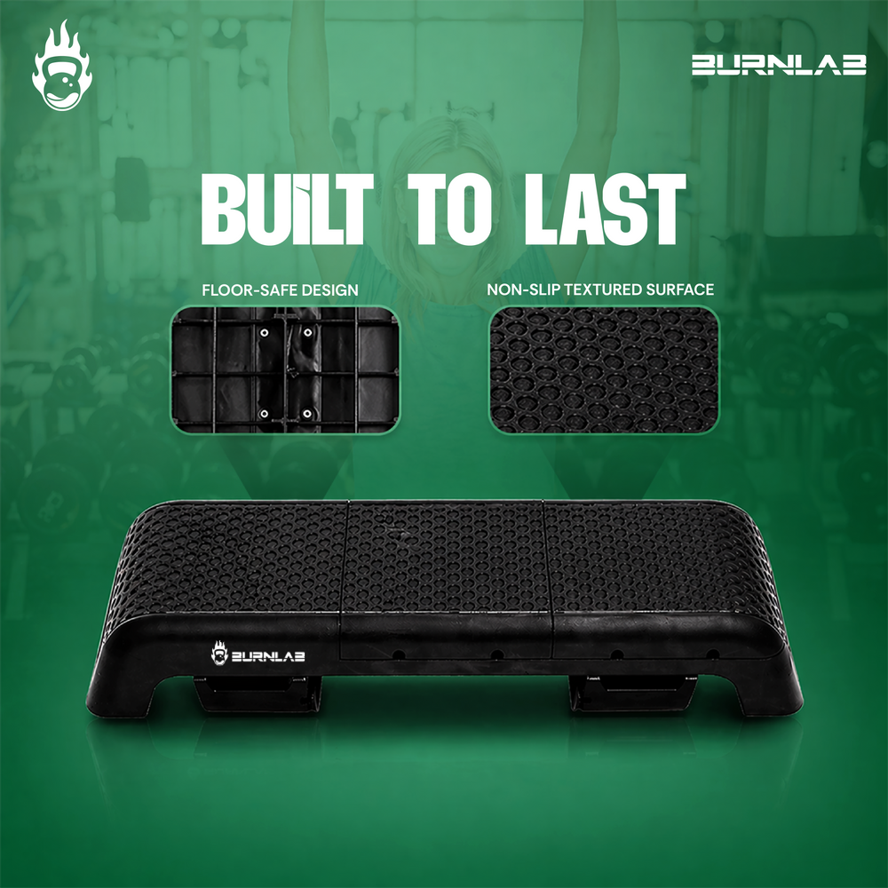 Burnlab StepPro: 2-in-1 Stepper & Workout Bench