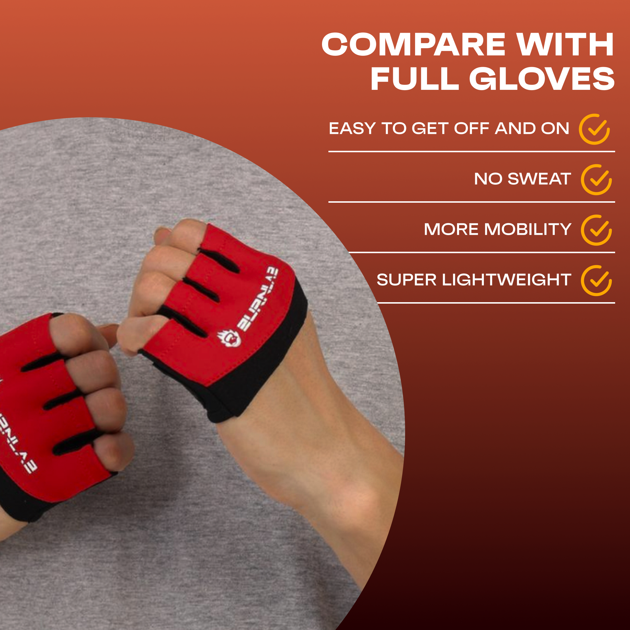 Short Micro Weight Lifting Gloves - Grip Pads