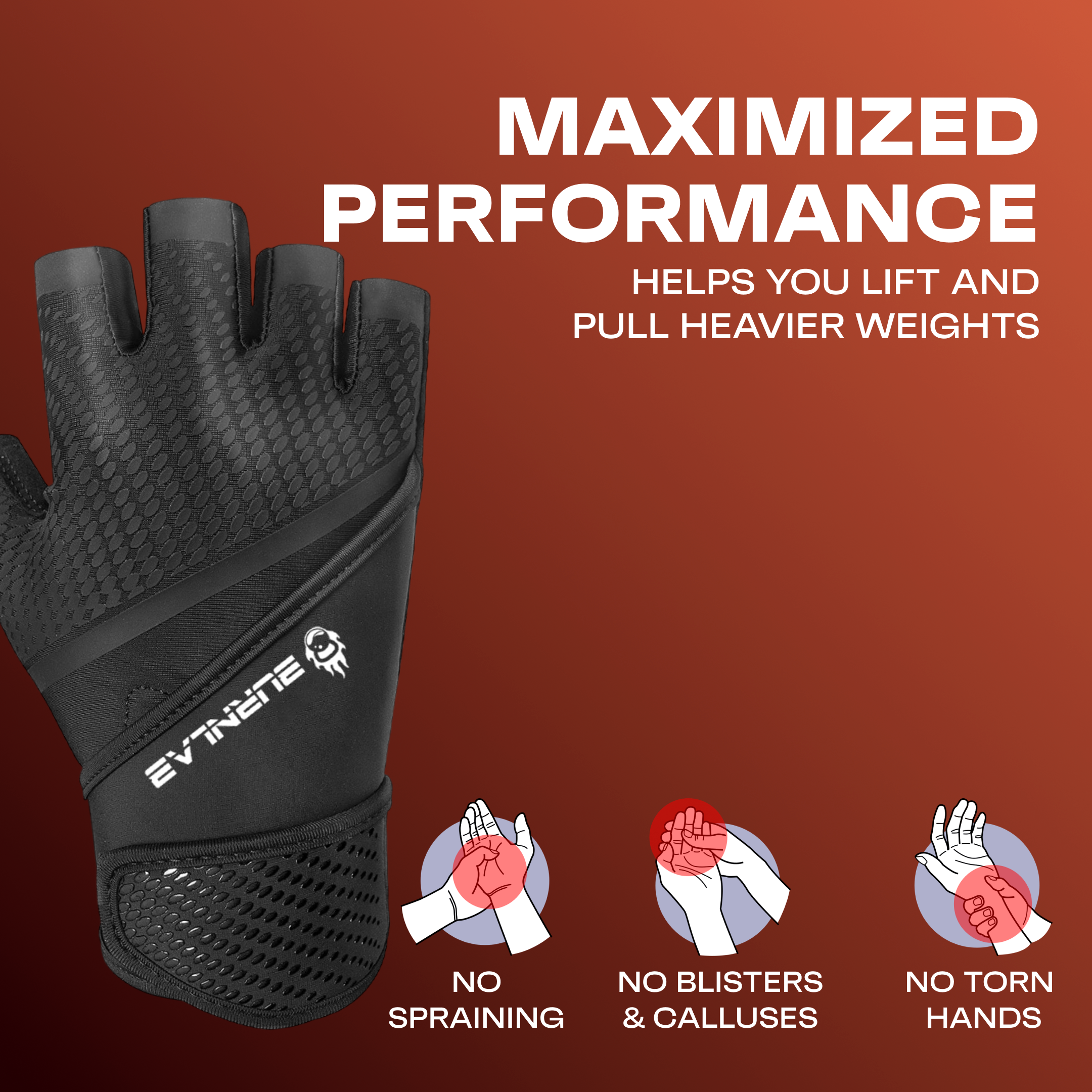 Flex Wrist Support Gym Gloves