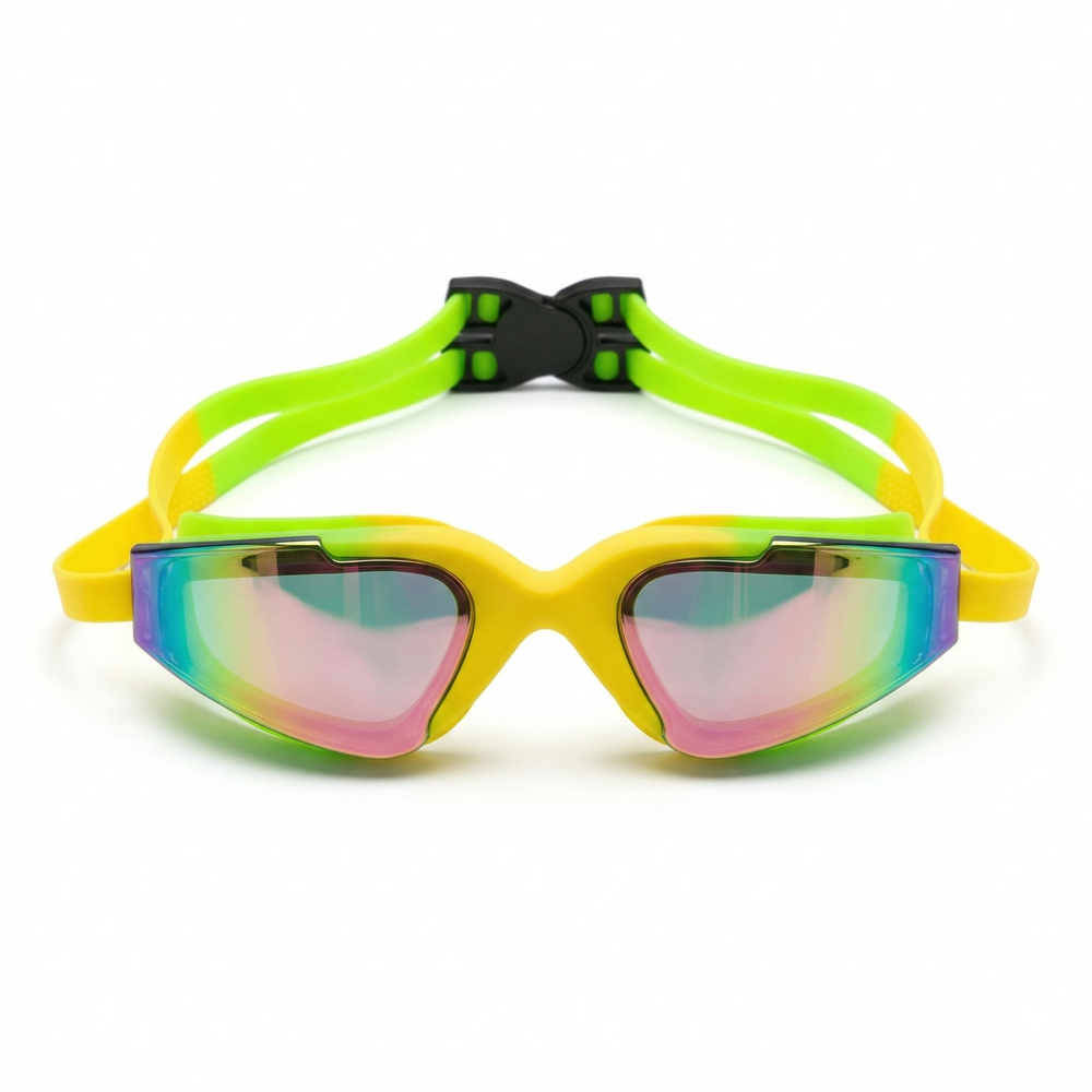 Adults Mirrored-Lens Swimming Goggles for Reduced Glare