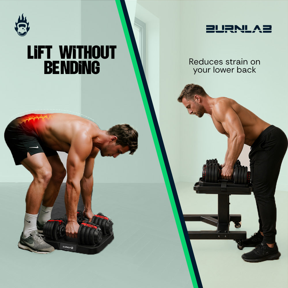 Burnlab Adjustable dumbbell Stand