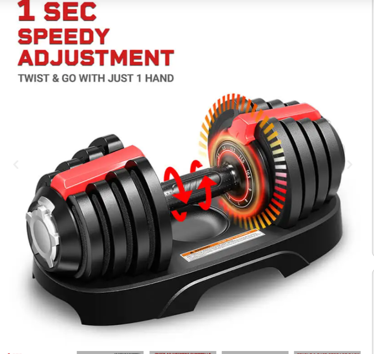 Burnlab Axis Twin Adjustable Dumbbell Set (1.5 - 12.5kg)