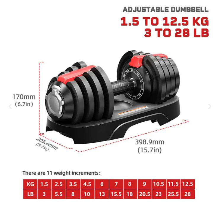 Burnlab Axis Twin Adjustable Dumbbell Set (1.5 - 12.5kg)