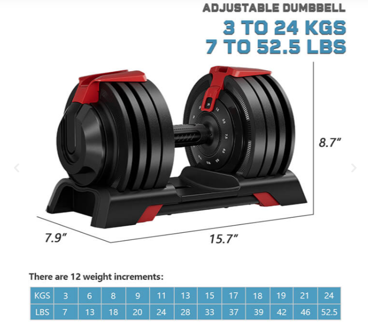 Burnlab Axis Plus Adjustable Dumbbells
