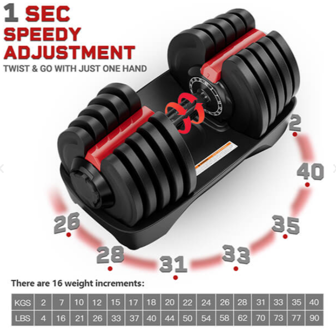 Burnlab Axis Plus Adjustable Dumbbells