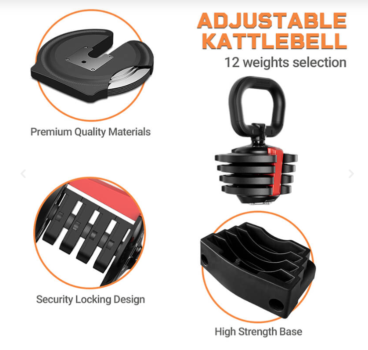 Burnlab Stack Adjustable Kettlebell