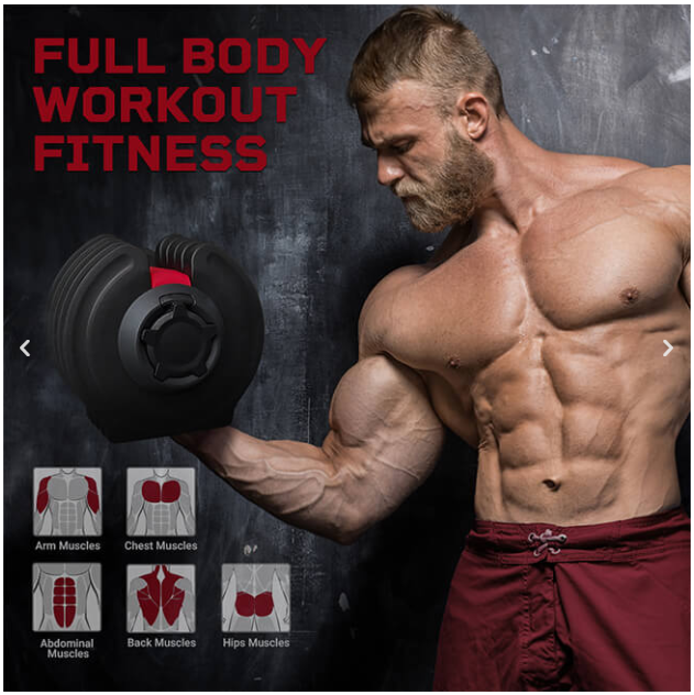 Burnlab Axis Plus Adjustable Dumbbells