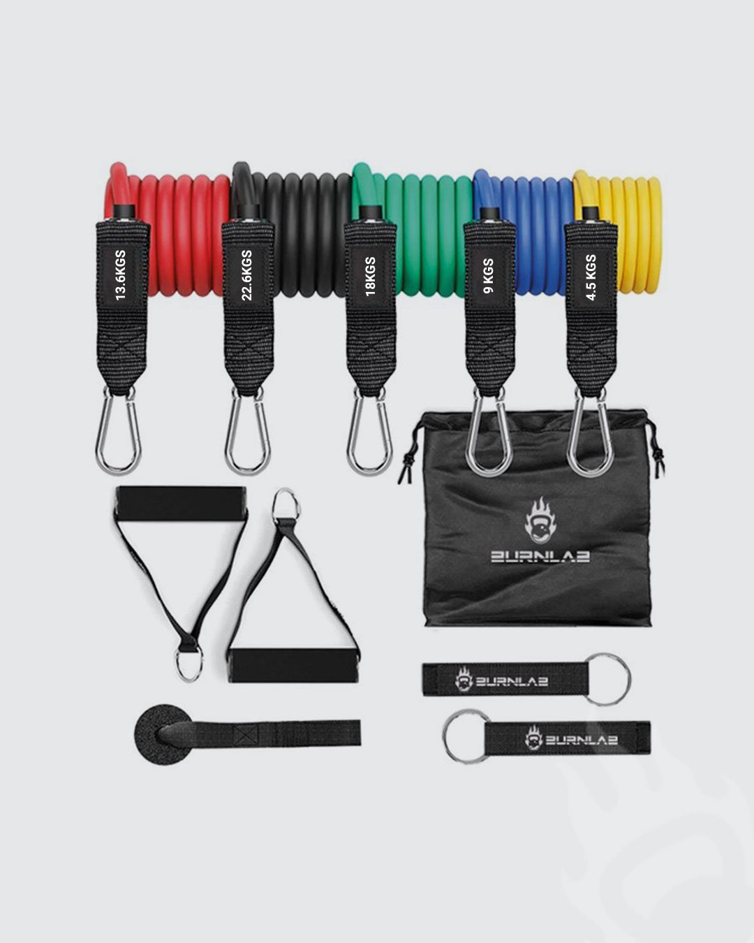 Burnlab Resistance Tubes - (11 Pcs Set) - Burnlab.Co