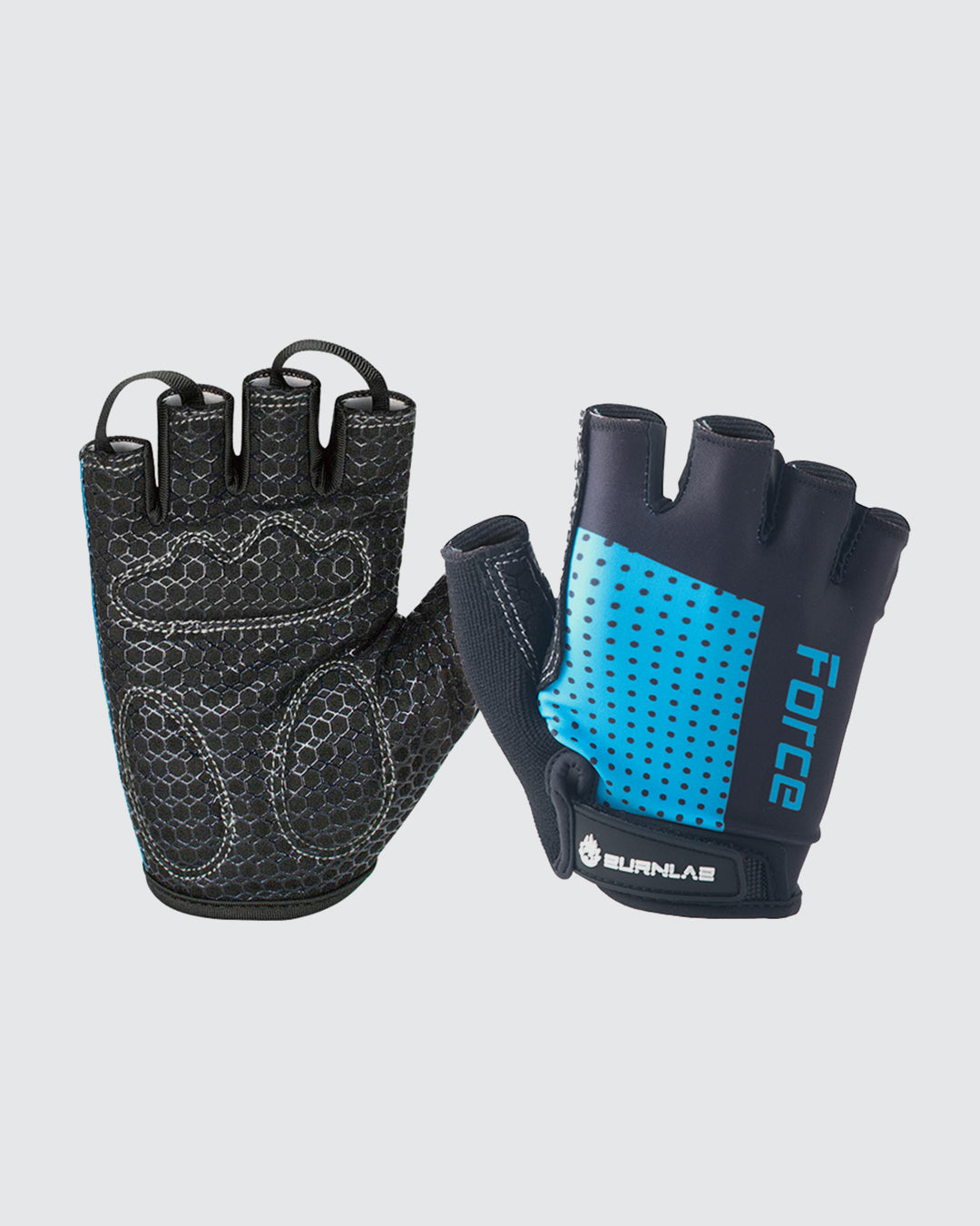 Flex & Force Sweat Wicking Gym Gloves With Grippy Padding - Men and Women - Burnlab.Co