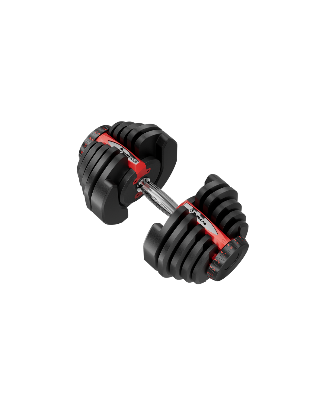 Burnlab Adjustable Dumbbells Set, Easy Weight Adjustment, Home Workout, Gym Exercise