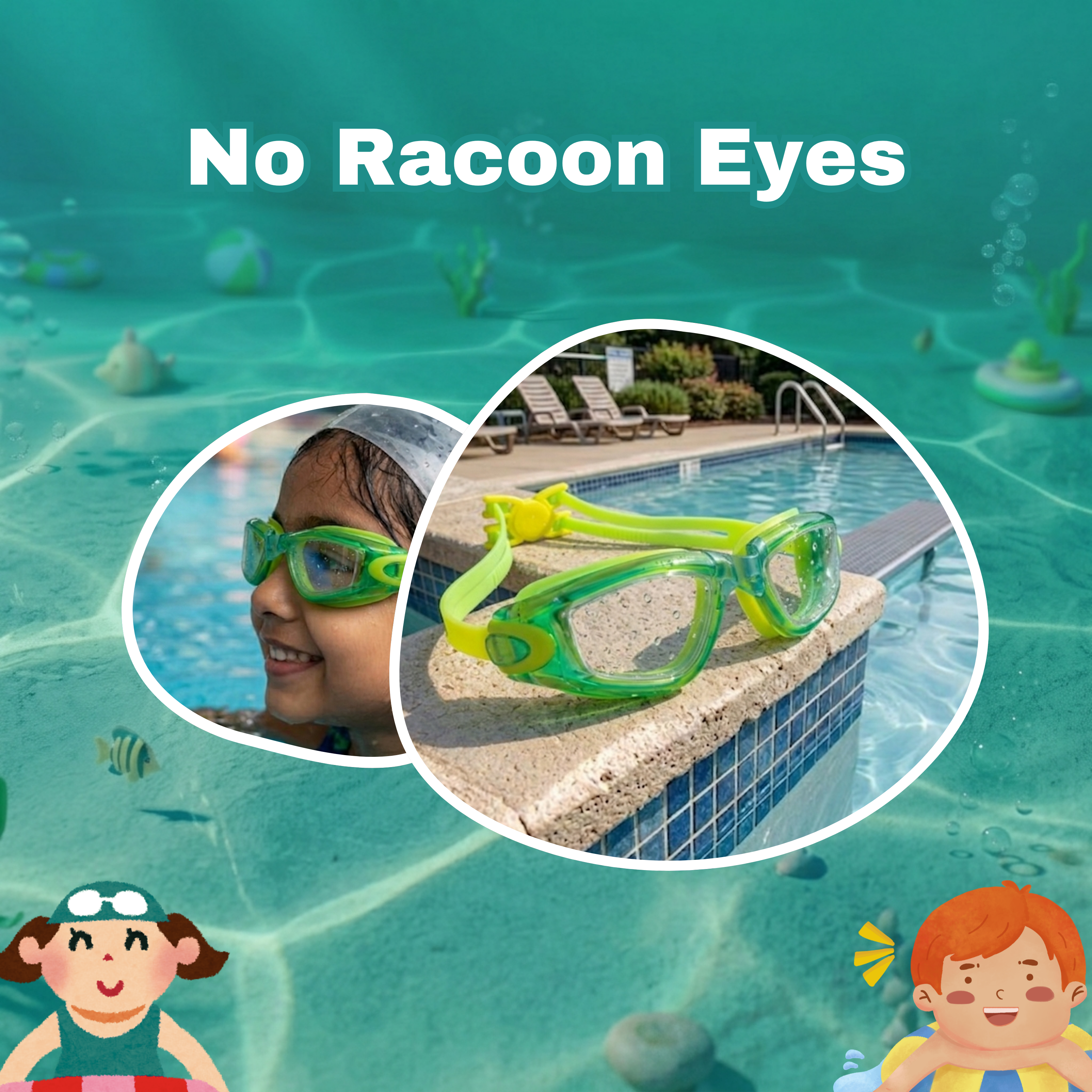 Clear-Lens Swimming Goggles for Clear, Confident Swims for Kids