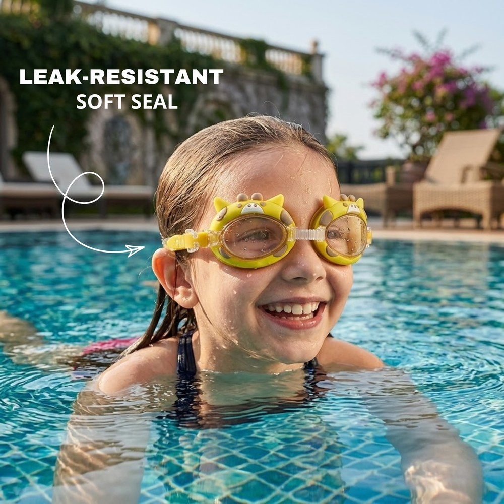 Clear-Lens Swimming Goggles for Clear, Confident Swims for Kids