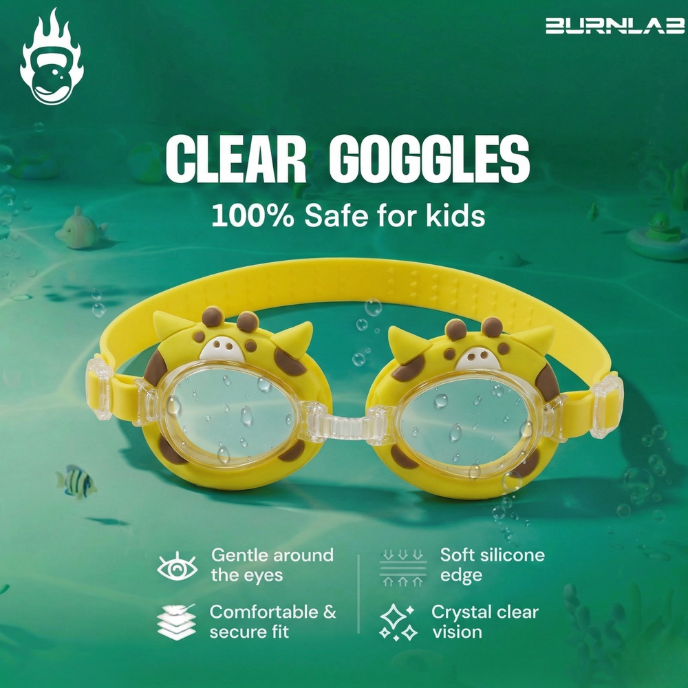 Clear-Lens Swimming Goggles for Clear, Confident Swims for Kids