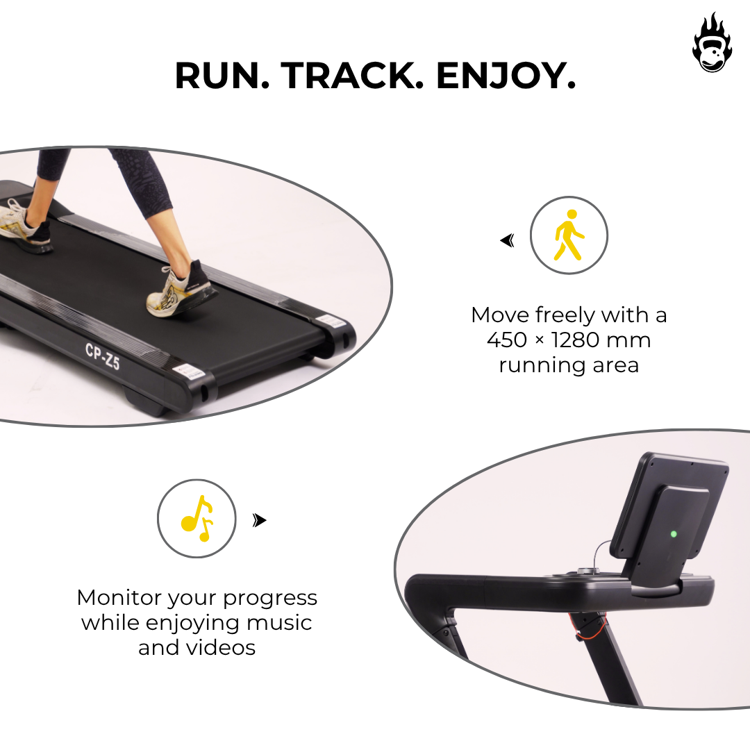 Burnlab Treadmill Pro 3.2 - 15% incline, 10.1" TFT Screen