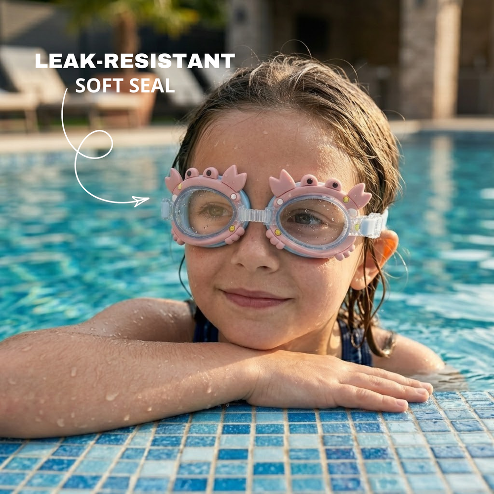 Clear-Lens Swimming Goggles for Clear, Confident Swims for Kids