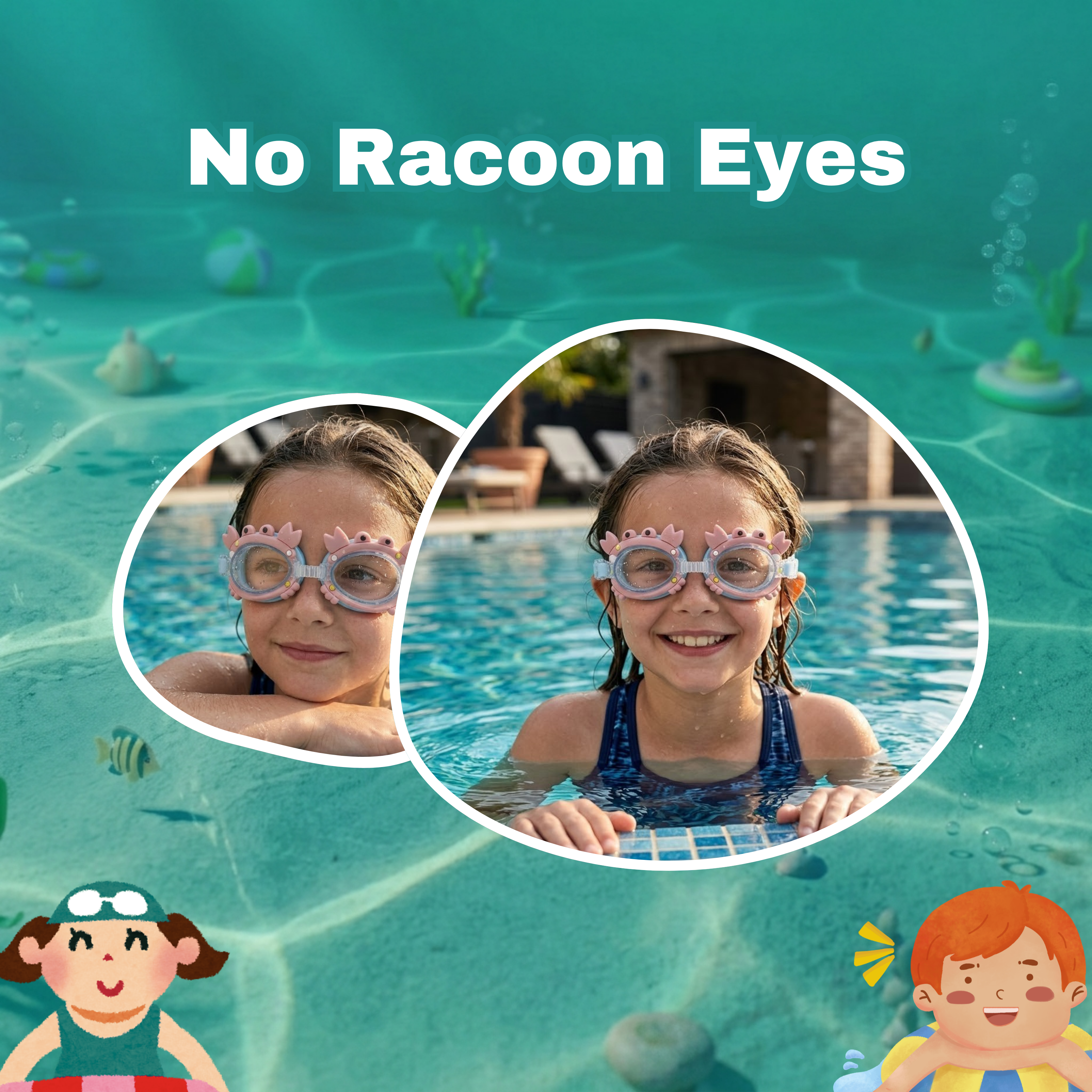 Clear-Lens Swimming Goggles for Clear, Confident Swims for Kids