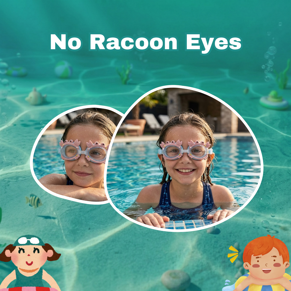 Clear-Lens Swimming Goggles for Clear, Confident Swims for Kids