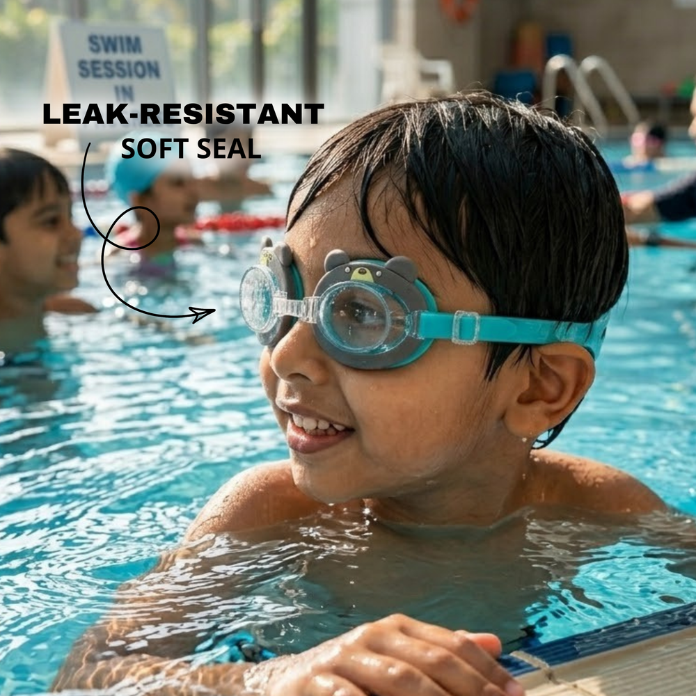 Clear-Lens Swimming Goggles for Clear, Confident Swims for Kids
