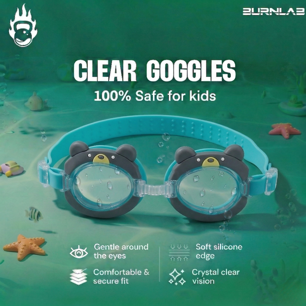 Clear-Lens Swimming Goggles for Clear, Confident Swims for Kids