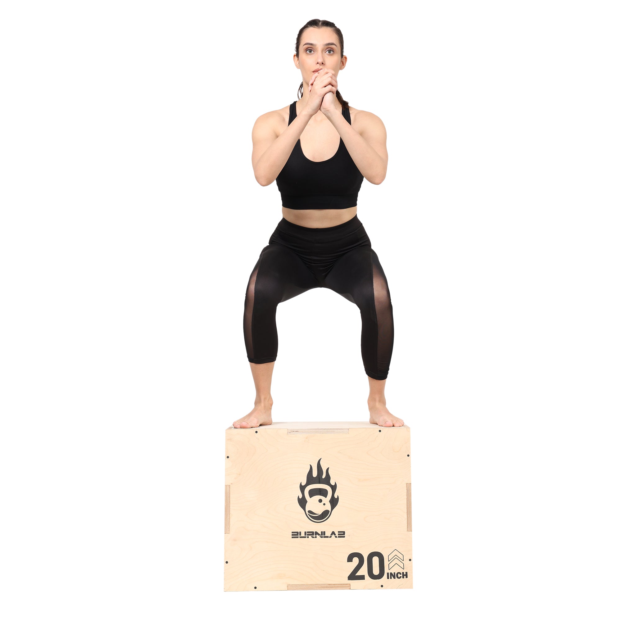 Plyometric Jump Box 3-in-1 Adjustable Height (20-29