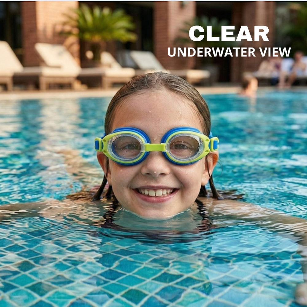 Clear-Lens Swimming Goggles for Clear, Confident Swims for Kids