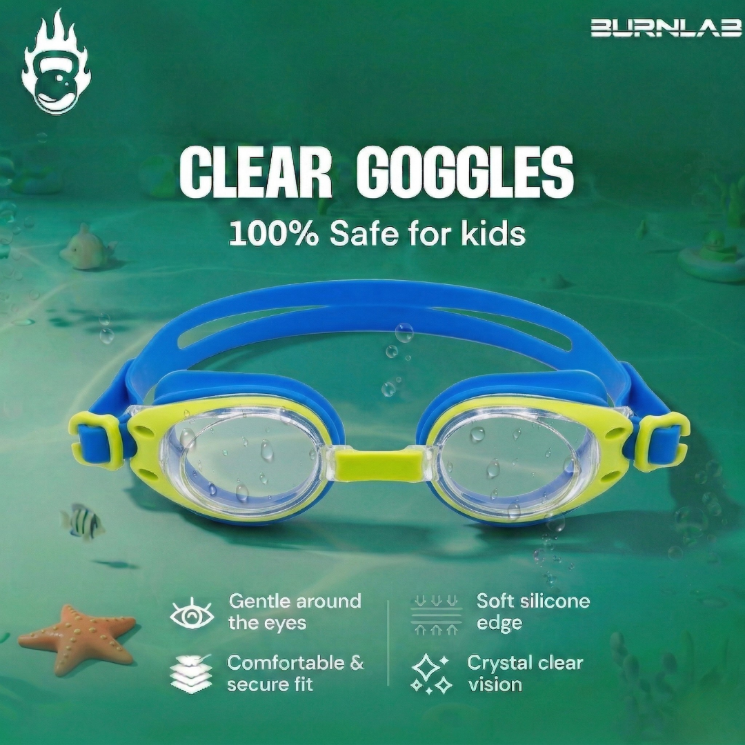 Clear-Lens Swimming Goggles for Clear, Confident Swims for Kids