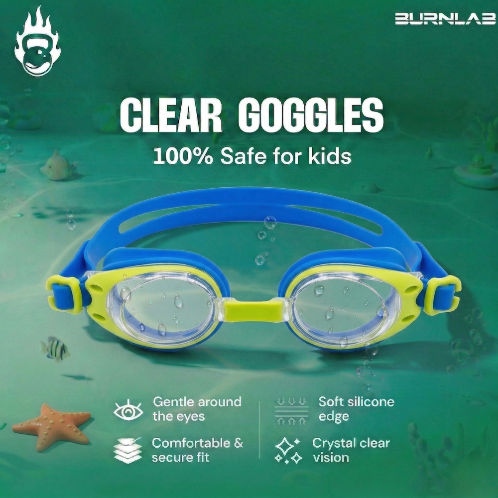 Clear-Lens Swimming Goggles for Clear, Confident Swims for Kids