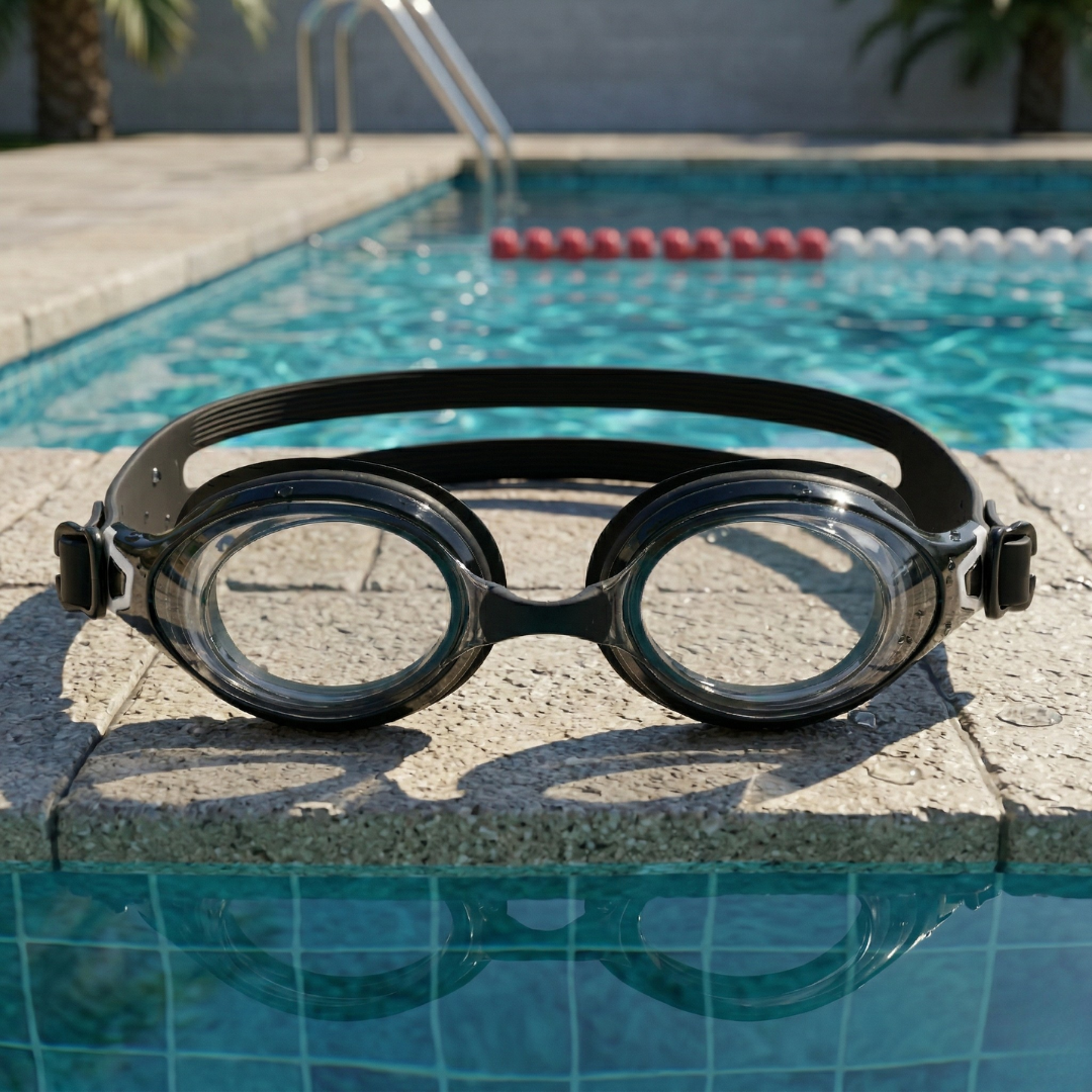 Power-Lens Swimming Goggles for Sharper Underwater Vision