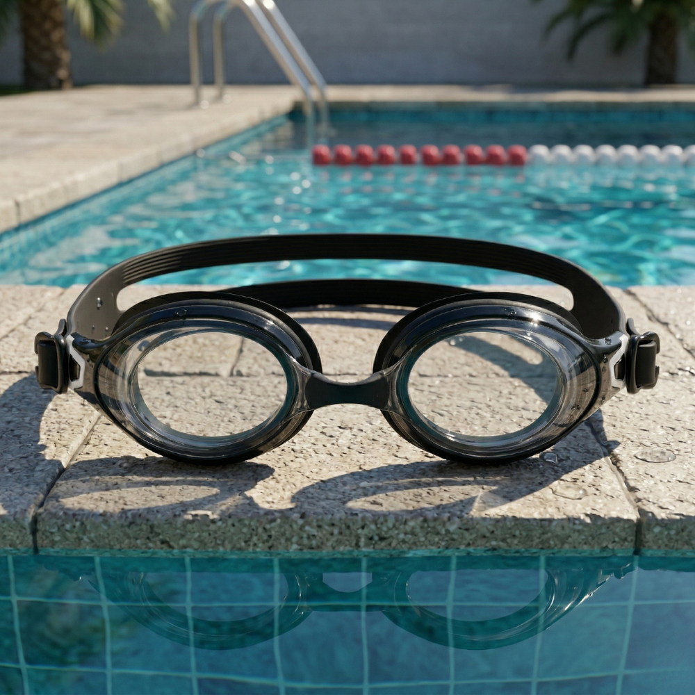 Power-Lens Swimming Goggles for Sharper Underwater Vision