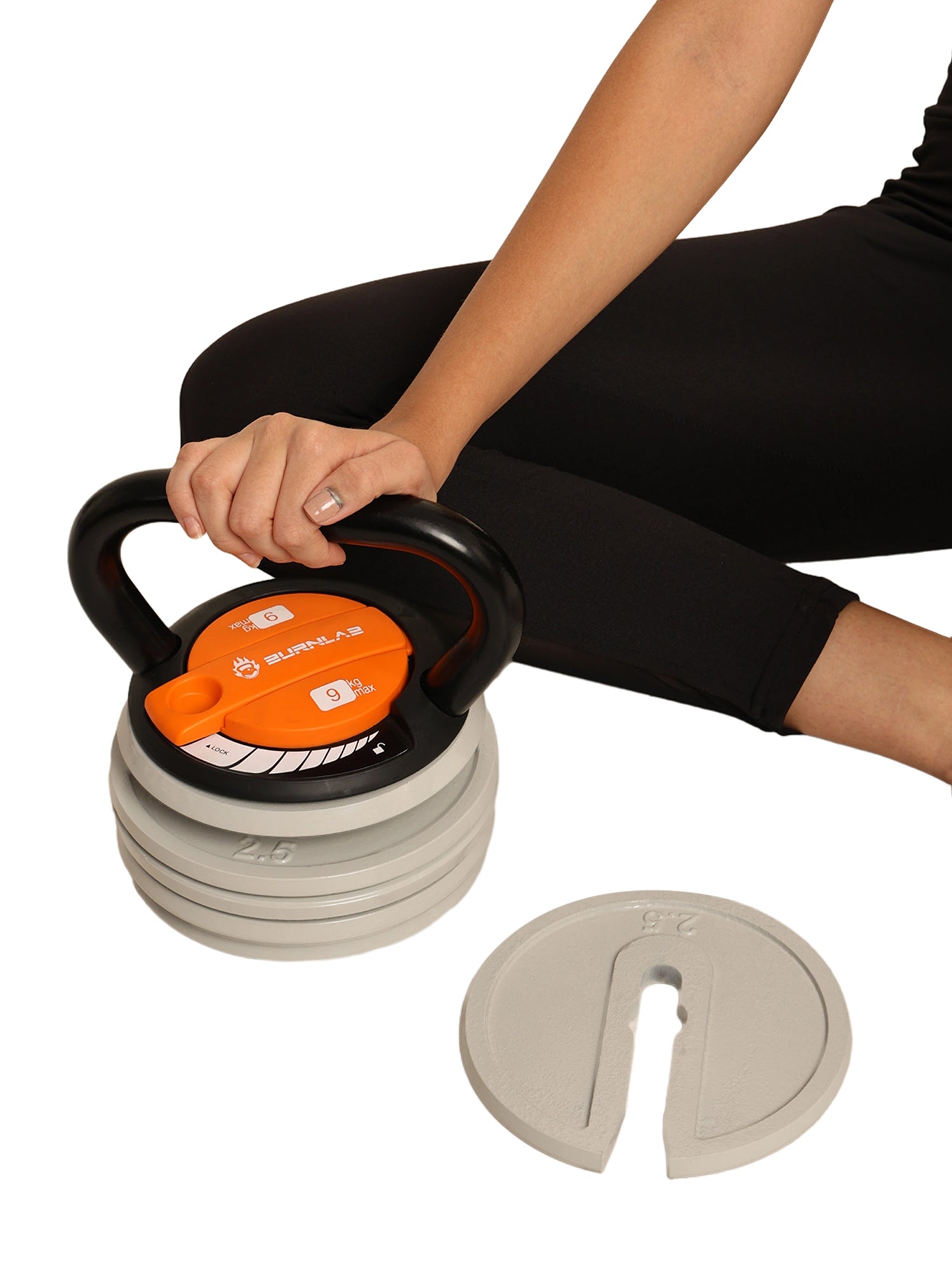 Burnlab Adjustable Kettlebell (2.3 to 18 Kgs)