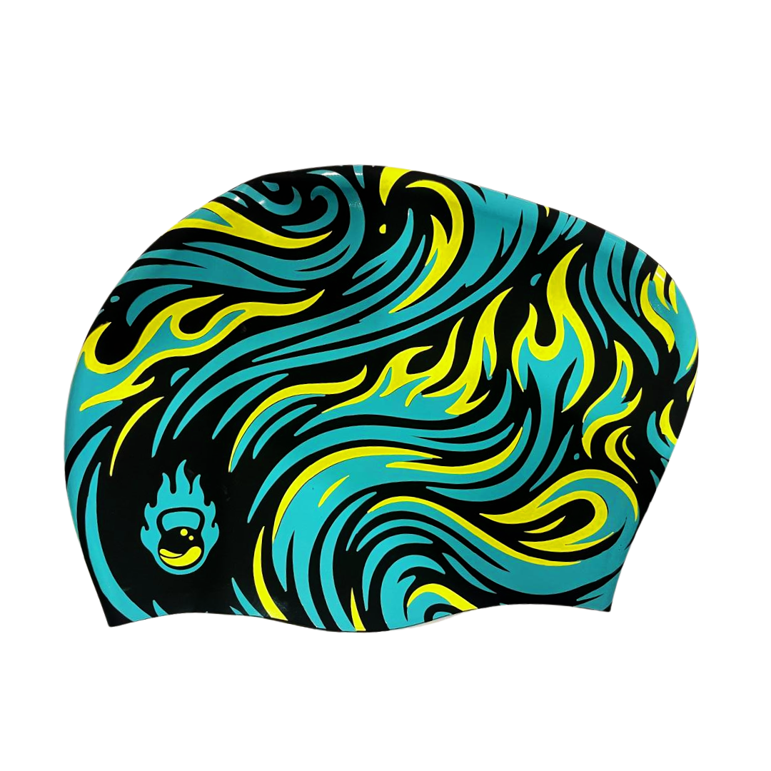 Comfort-Fit Silicone Swimming Cap for Kids with Longer Hair