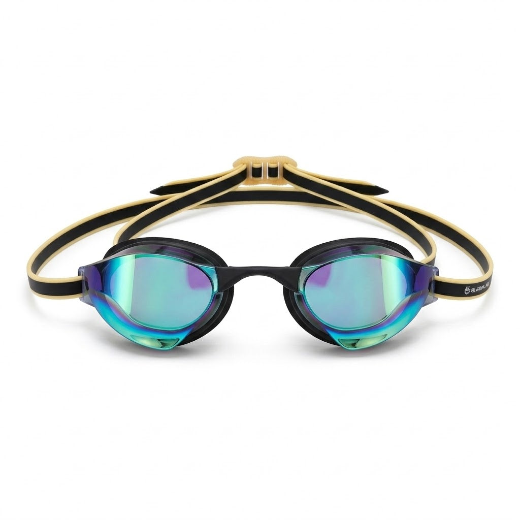 Adults Mirrored-Lens Swimming Goggles for Reduced Glare
