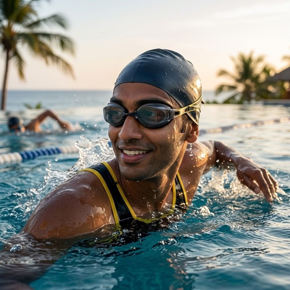 Leak-Resistant Swimming Goggles for Clear, Comfortable Swim