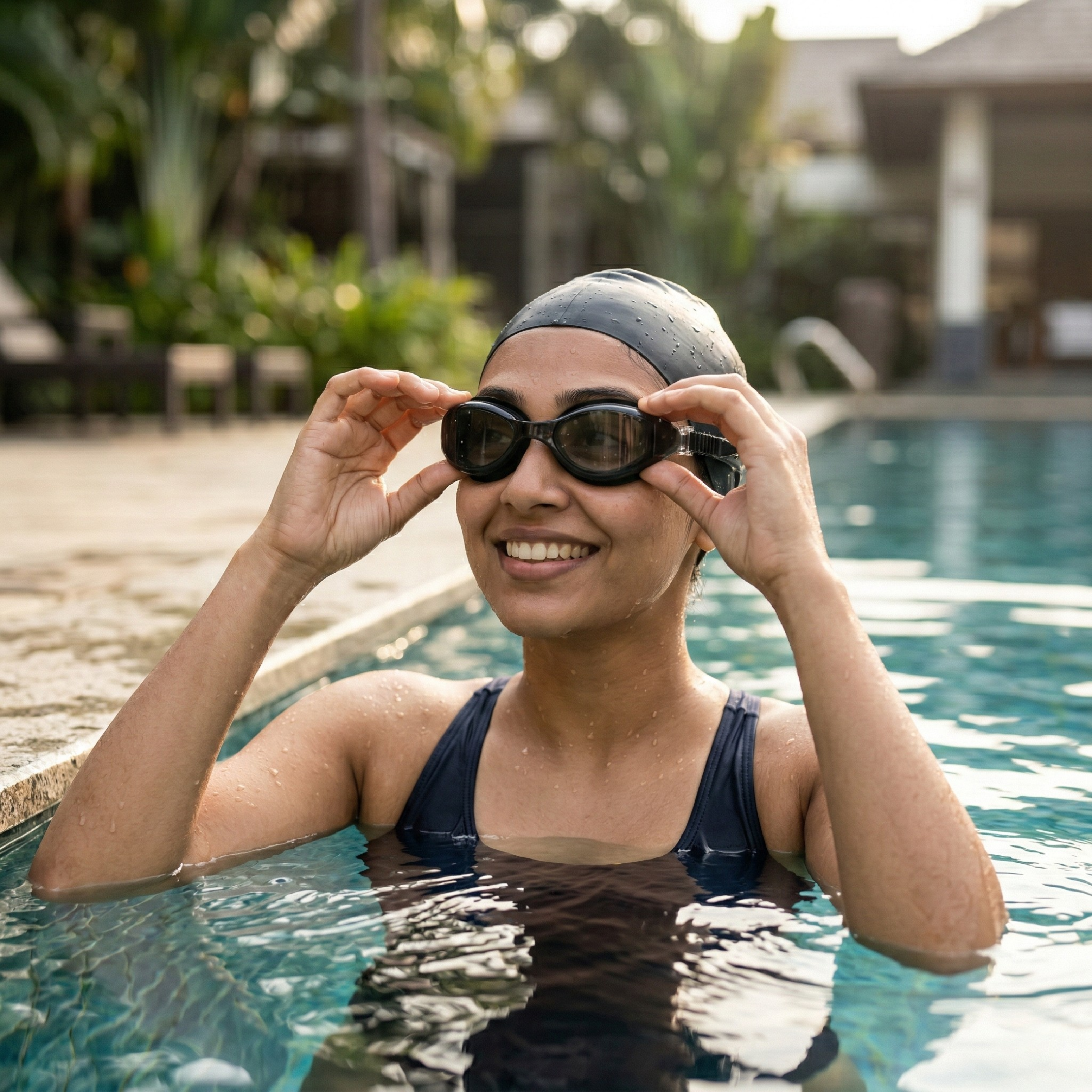Power-Lens Swimming Goggles for Sharper Underwater Vision