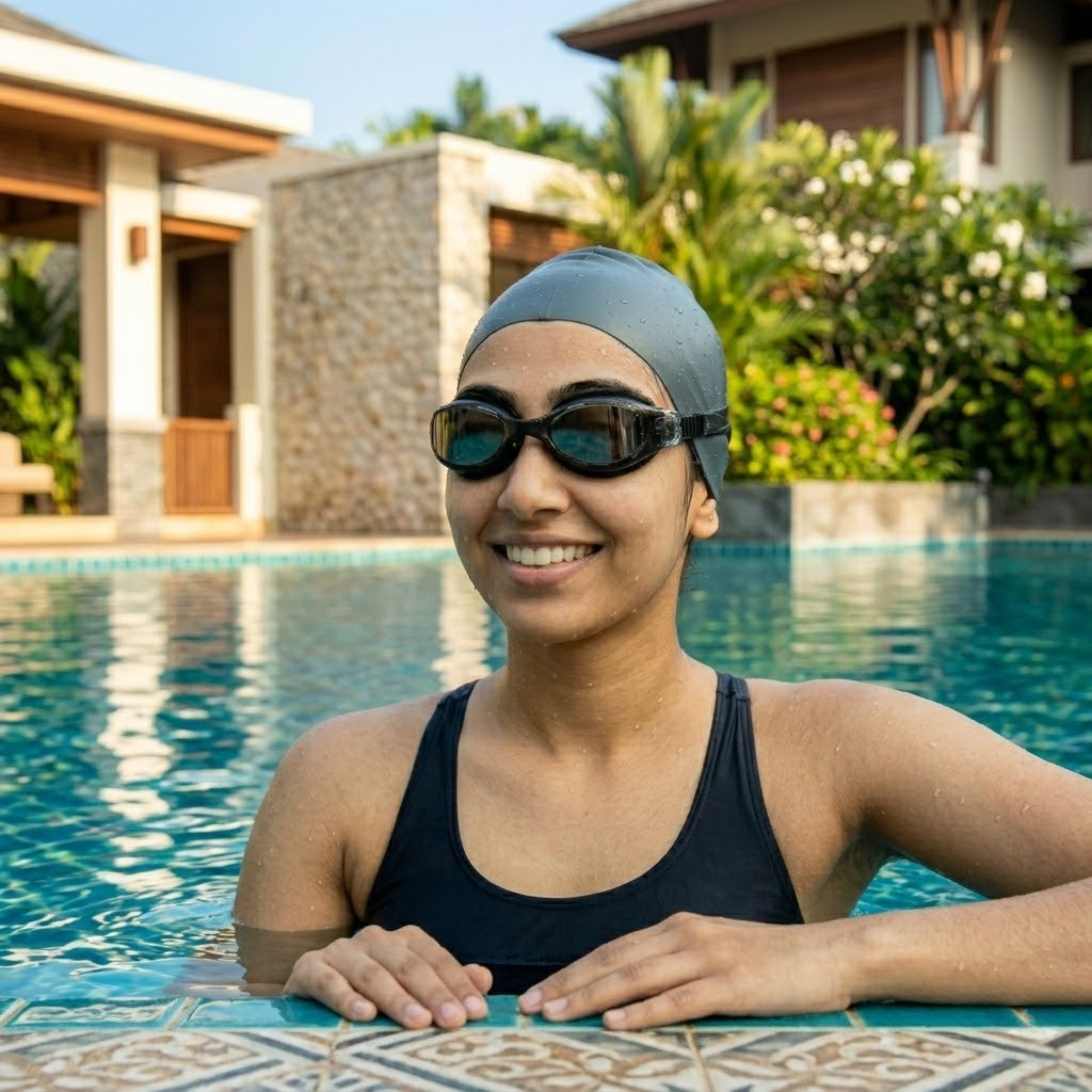 Power-Lens Swimming Goggles for Sharper Underwater Vision