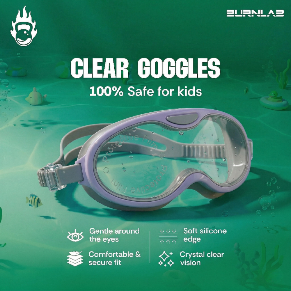 Clear-Lens Swimming Goggles for Clear, Confident Swims for Kids