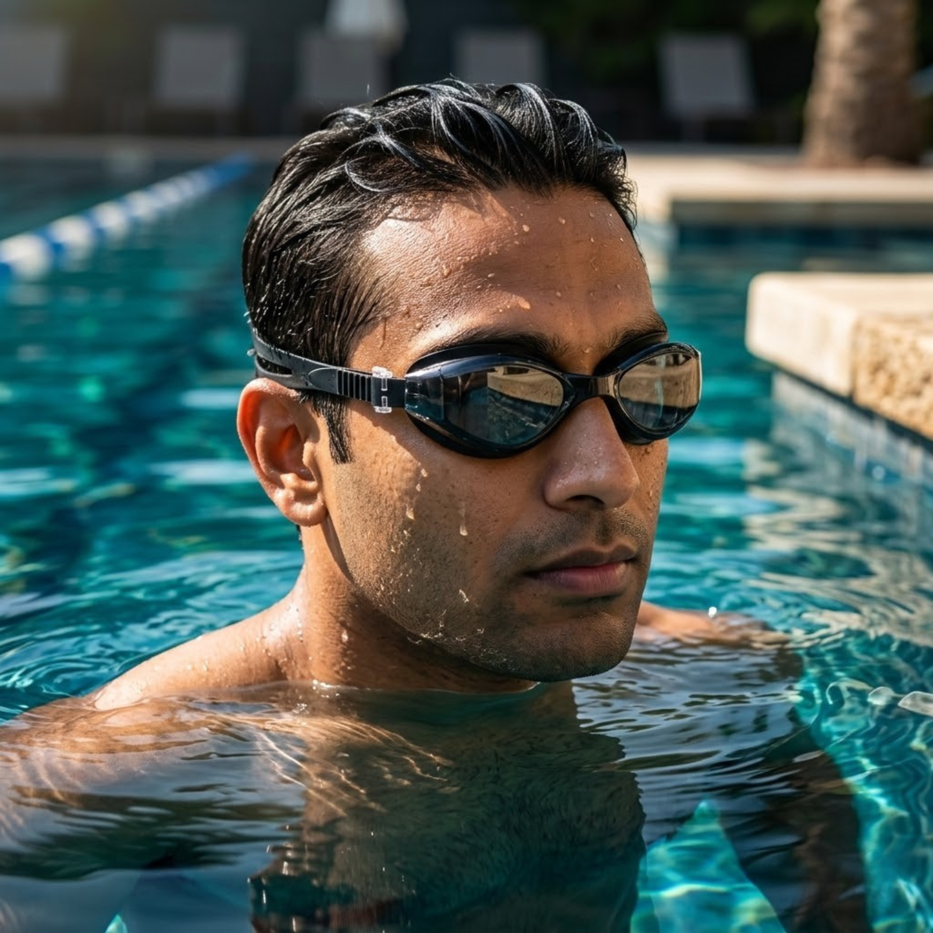 Power-Lens Swimming Goggles for Sharper Underwater Vision