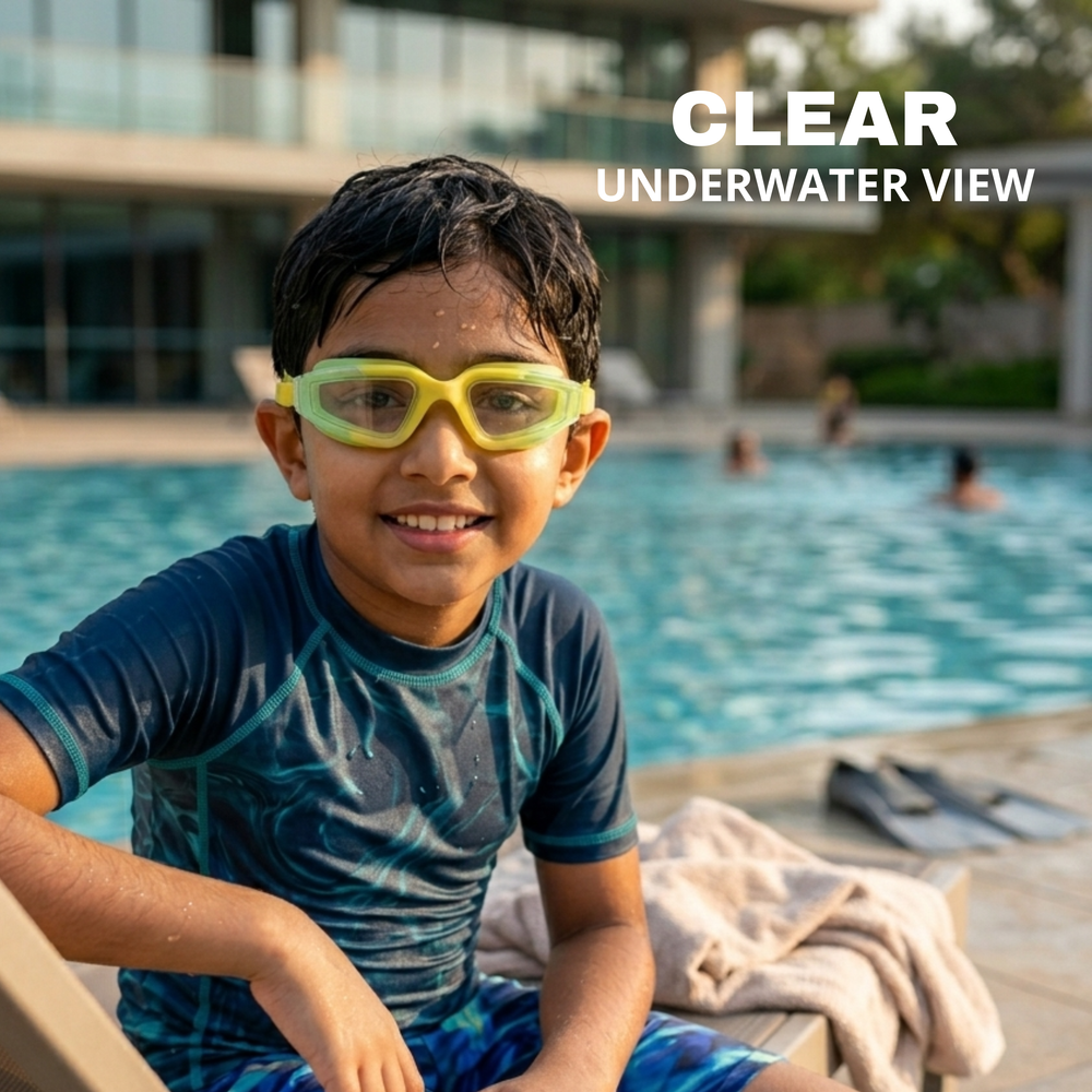 Clear-Lens Swimming Goggles for Clear, Confident Swims for Kids