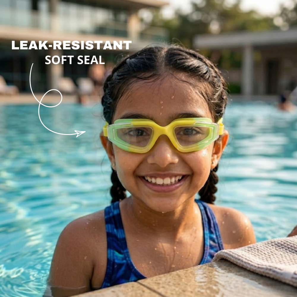 Clear-Lens Swimming Goggles for Clear, Confident Swims for Kids